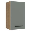 Ver imagem 1 de Armário de Cozinha Aéreo 40 cm 1 Porta Rustic/Cinza Agata Madesa