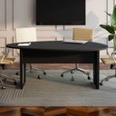 Ver imagem 7 de Mesa de Reunião para Escritório 1,80MX1,10m Orgânica com Pés em Metal Corporate F5 Preto