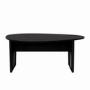 Ver imagem 2 de Mesa de Reunião para Escritório 1,80MX1,10m Orgânica com Pés em Metal Corporate F5 Preto