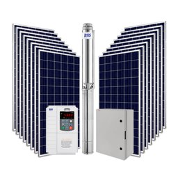 Kit Bomba Submersa Energia Solar Irrigação 3CV Até 76800L/d - 1
