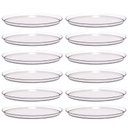 Ver imagem 1 de 12 Bandejas Redonda 28cm Glassy Crippa Transparente Servir Restaurante Bar Lanchonete