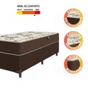 Ver imagem 2 de Cama Box Solteiro Colchão Espuma D33 Marquês 88X188X57Cm Marrom Umaflex