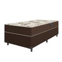 Ver imagem 1 de Cama Box Solteiro Colchão Espuma D33 Marquês 88X188X57Cm Marrom Umaflex