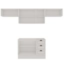 Ver imagem 5 de Cozinha Completa Modulada 4 Peças Frentes em MDF Americano Branco/Ébano