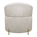 Ver imagem 5 de Kit 2 Poltrona Orgânica Grecia Redonda com Pés de Metal Bouclê Bege Sofa Store