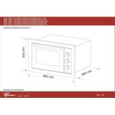 Ver imagem 2 de Forno Eletrico Fischer Fit Line Embutir 48l Frontal Inox 127v