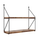 Ver imagem 3 de Prateleira Suspensa 60x50cm 2 Prateleiras Fly Ds Artefatos