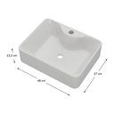 Ver imagem 2 de Cuba Sobrepor Banheiro 48x13,5x37cm Multimóveis Cr10147