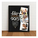 Ver imagem 1 de Quadro Decorativo Feliz Dia Dos Pais 33x24cm com Vidro Preto