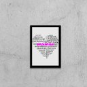 Ver imagem 1 de Quadro Mamãe Qualidades Coração Branco 24x18cm - com vidro:Madeira branca