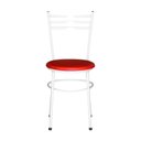 Ver imagem 3 de 6 Cadeiras Epoxi Branca para Cozinha:vermelho