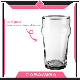 Conjunto 6 Copos Bruselas Chopp Cerveja Vidro Bar 560ml - 4