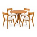 Ver imagem 2 de Conjunto Mesa Nairóbi e 4 Cadeiras Rafa Redondo Nozes Yescasa
