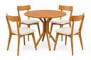 Ver imagem 2 de Conjunto Mesa Nairóbi e 4 Cadeiras Rafa Redondo Nozes Yescasa