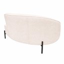 Ver imagem 4 de Sofá Curvo Billini 2 Lugares 150cm Off White Bouclé Braço Direito Sallar Home