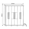 Guarda-Roupa Casal 6 Portas e 4 Gavetas Canada Rv Móveis - 4