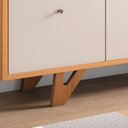Ver imagem 6 de Buffet Aparador Decorativo Sollare com Bandeja Lateral Cinamomo/off White G26 - Hb Móveis