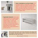 Ver imagem 7 de Arara Nicho de Roupas Suspensa Mdf - Multiuso