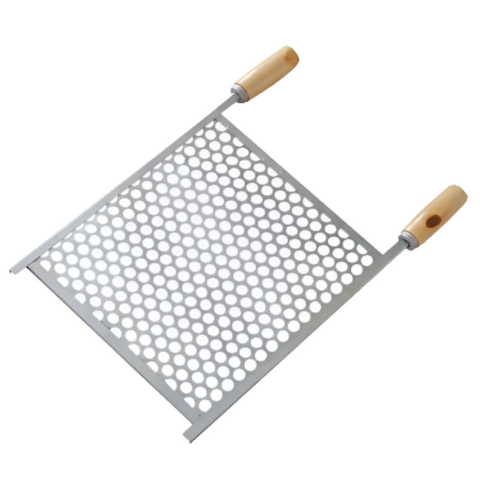 Grelha Churrasco Pequena Aço 30x33 Tela Moeda