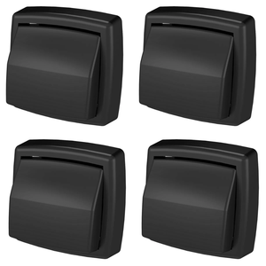 Kit 3 Acabamento Valvula Descarga Deca Hydra Max Abs Preto