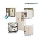 Ver imagem 3 de Berço Americano com Guarda Roupa e Colchão Soninho 3 Portas 2 Gavetas MDF Branco Acetinado Tigus