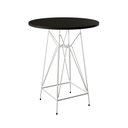 Ver imagem 5 de Jogo Mesa Bistrô Eames Preta 60Cm 3 Banquetas Vermelha Base Ferro Branco - Cor: Preto