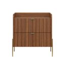 Ver imagem 6 de Mesa de Cabeceira Vênus 60cm Móvel 100% em Mdf Praticidade Ao Lado da Cama com 2 Gavetas