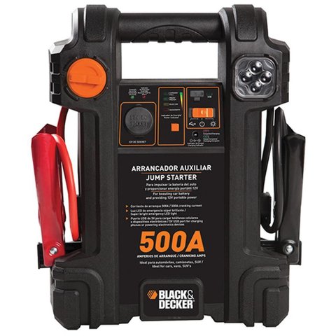 Arrancador Auxiliar para Auto 12 Volts - Js500s - Black & Decker Auxiliar Partida 500a 12v Js500s-br