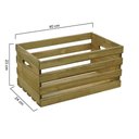 Ver imagem 7 de Caixa Hortifruti Malta 40x24x23cm Natural-madeira