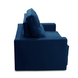 Sofá Retrátil e Reclinável 3 lugares com Molas 1,80m Lais Suede Azul Adonai Estofados - 6