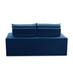 Sofá Retrátil e Reclinável 3 lugares com Molas 1,80m Lais Suede Azul Adonai Estofados - 8