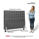 Ver imagem 5 de Cabeceira Cama Box Casal Queen Size Ciara 160cm Botonê com Frame Suede Cinza - Abmaza