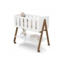 Ver imagem 2 de Mini Berço Sissi Branco| Vira Escrivaninha e Cesto Brinquedo | Inmetro
