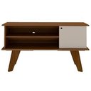 Ver imagem 1 de Rack Frank para Tv até 50 Polegadas 1 Porta Artely Cor Cedro Off White