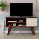Ver imagem 3 de Rack Frank para Tv até 50 Polegadas 1 Porta Artely Cor Cedro Off White