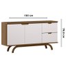 Aparador Buffet Ambiente Vicenza Imbuia Off White – New Ceval - 3