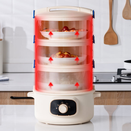 Panela Elétrica com Aquecedor de Alimentos a Vapor Portátil Re145 220v - 8