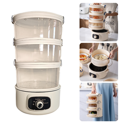 Panela Elétrica com Aquecedor de Alimentos a Vapor Portátil Re145 220v - 3