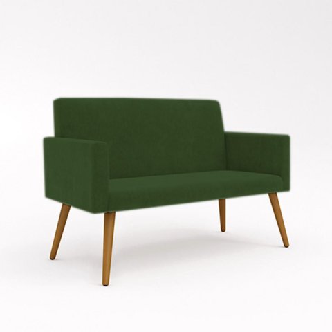 Namoradeira Poltrona Decorativa - Balaqui Decor Cor:verde