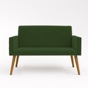 Ver imagem 2 de Namoradeira Poltrona Decorativa - Balaqui Decor Cor:verde