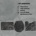 Ver imagem 3 de Kit 3 Peças Banheiro Tapete Classic Cinza Chumbo