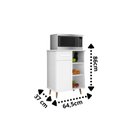 Ver imagem 3 de Fruteira Balcão C Suporte P/ Microondas Nathasa:branco