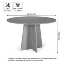 Ver imagem 3 de Mesa de Jantar Redonda 4 Lugares 90 Cm Isabela Branco