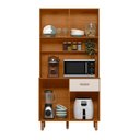 Ver imagem 6 de Armário de Cozinha Compacta 4 Portas Nicho 90cm New Izis Poliman Móveis