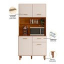 Ver imagem 5 de Armário de Cozinha Compacta 4 Portas Nicho 90cm New Izis Poliman Móveis