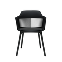 Ver imagem 2 de Cadeira Polipropileno Marcela Preta Sala Cozinha Jantar