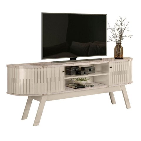 Rack para TV Noa 75 Polegadas 183cm MDP Off White Casah