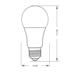 Pack 6 Lâmpadas Led Bulbo Tkl 12w Taschibra E27 Bivolt 6500k - 3