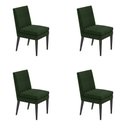 Ver imagem 1 de Kit 4 Cadeira de Jantar Germany Suede Verde Dominic Decor