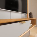 Ver imagem 5 de Painel para TV 55 Polegadas 158cm Lander Porta Basculante Sala de Estar Bali Cedro DJ Móveis